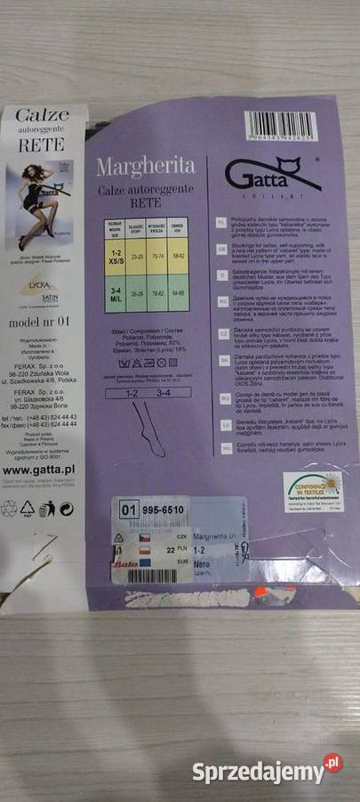 Pończochy samonośne kabareetki Gatta Lublin