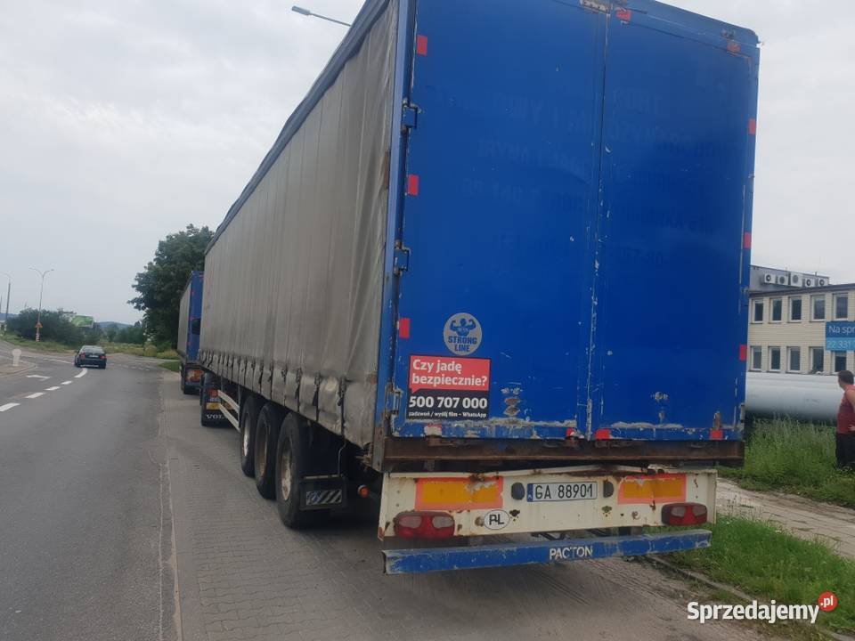 Naczepa Pacton STD Firanka szynodeska bębny Gdynia
