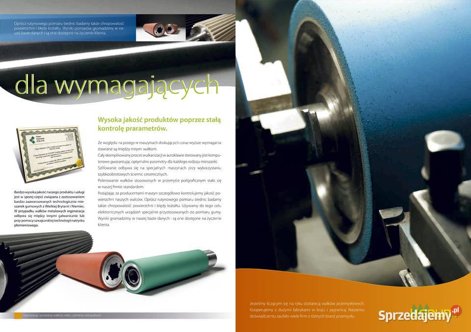 nalewanie gumy na walcach klejowych Kłodawa