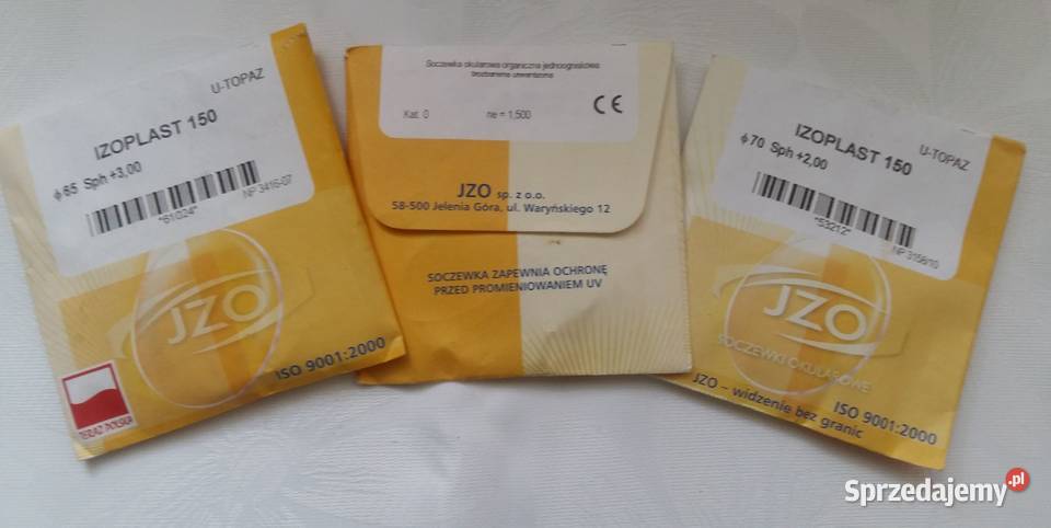 Szkła do okularów korekcyjnych Izoplast 150 Łódź