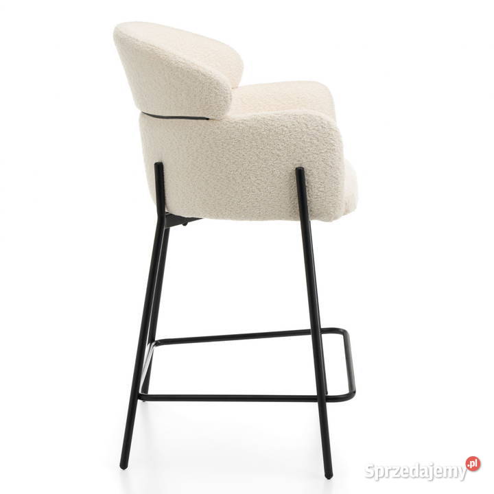 Hoker Tapicerowany Bolzano Boucle Jasnobeżowe Tarchały Małe
