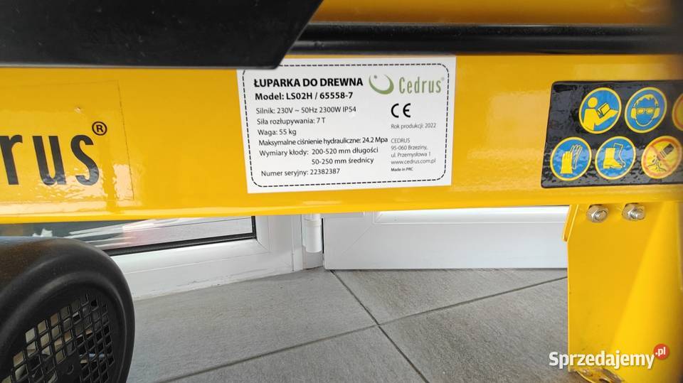 Łuparka do drewna CEDRUS LS20H elektryczna 220v Rząśno