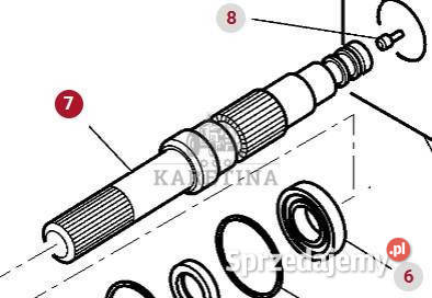 Massey Ferguson 7718S 7718 S 1804A DYNA 6 Wał wielkopolskie Jastrzębniki