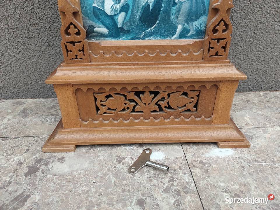 Zegar stołowy kapliczka sprawny FHS Hermle 1983r Tczew