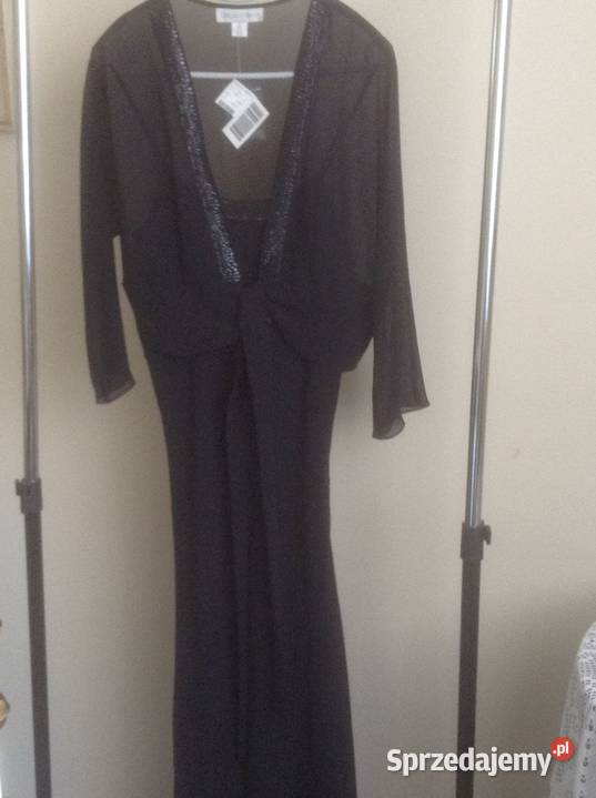 Nowa suknia wieczorowa dwuczęściowa100 jedwab M Inny wzór Opole