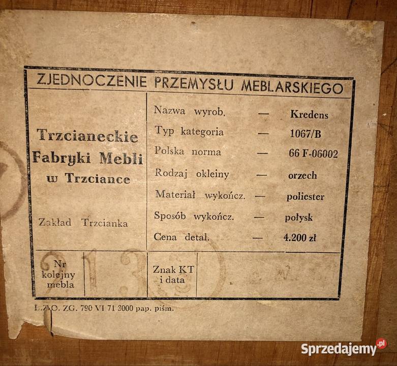 Stare meble Tomaszów Lubelski sprzedam