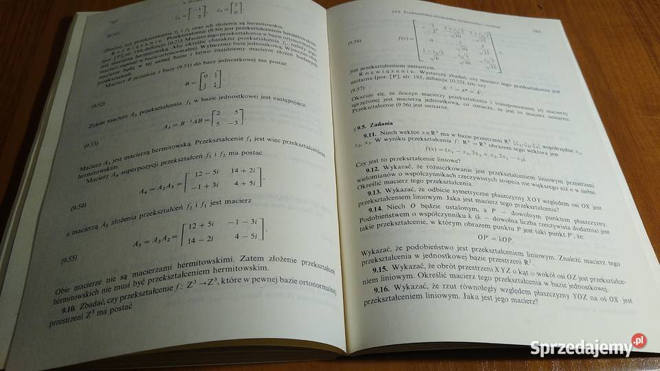Zbiór zadań z algebry liniowej ekonometryków matematyka, statystyka sprzedam