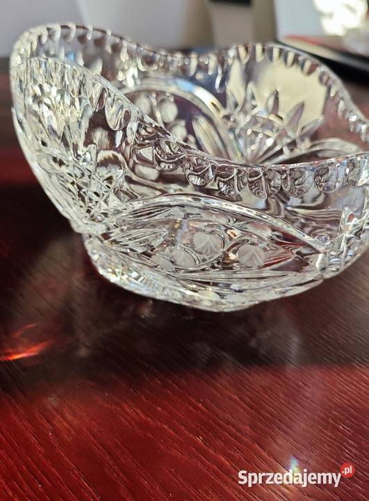 Piękna kryształowa misa owocarka żardiniera sprzedam