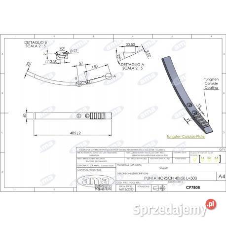 Horsch dłuto grządzieli wzmocnione napawem Sieradz sprzedam