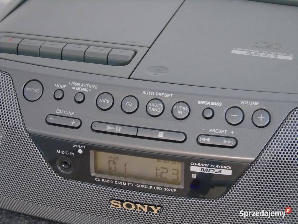 Radio odtwarzacz z CD mp3 AUX Sony CFDS07 Warszawa