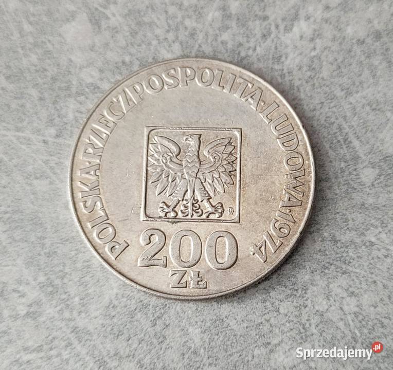 104 POLSKA srebro 200 Złotych 1974 r sprzedam