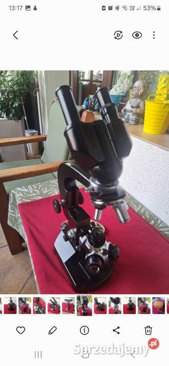Mikroskop carl zeiss Czarny