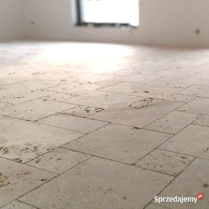 Płytki Trawertyn Classic Light bębnowany komplet Płytki uniwersalne Gdynia