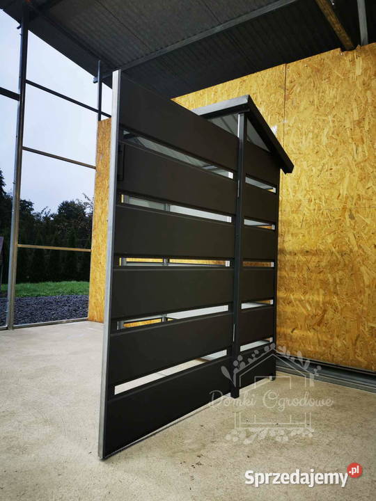 Wiata śmietnikowa spad tył 09x05m Antracyt Tarnów