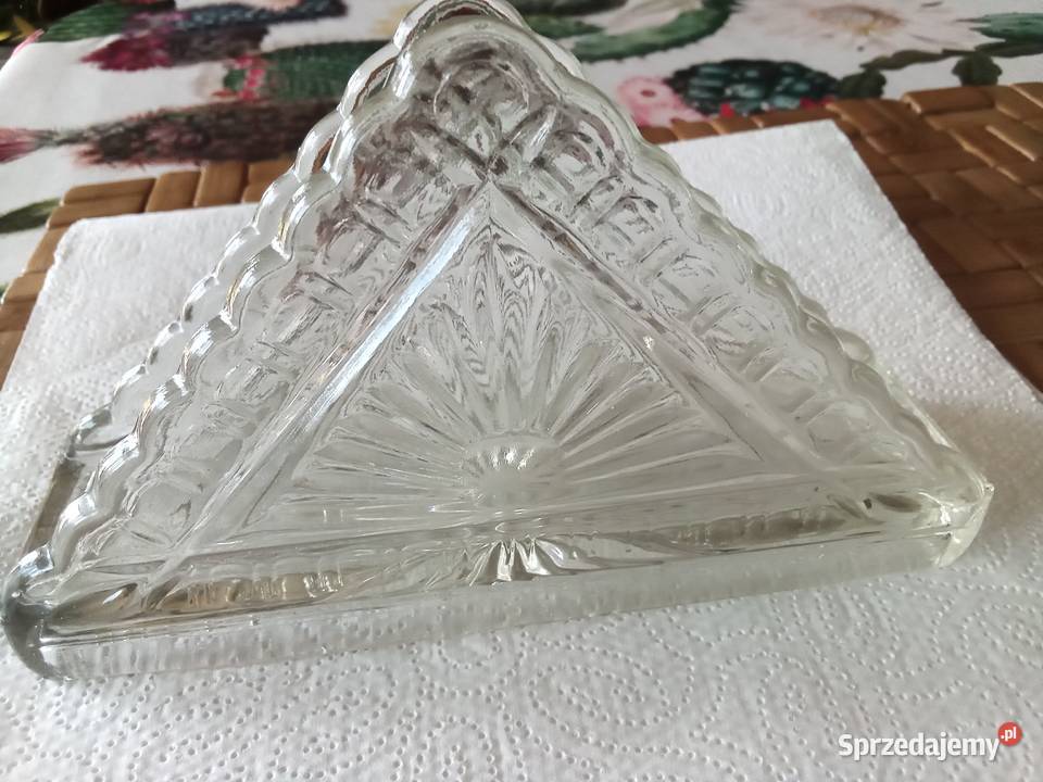 PRL serwetnik szkło art deco Łódź sprzedam
