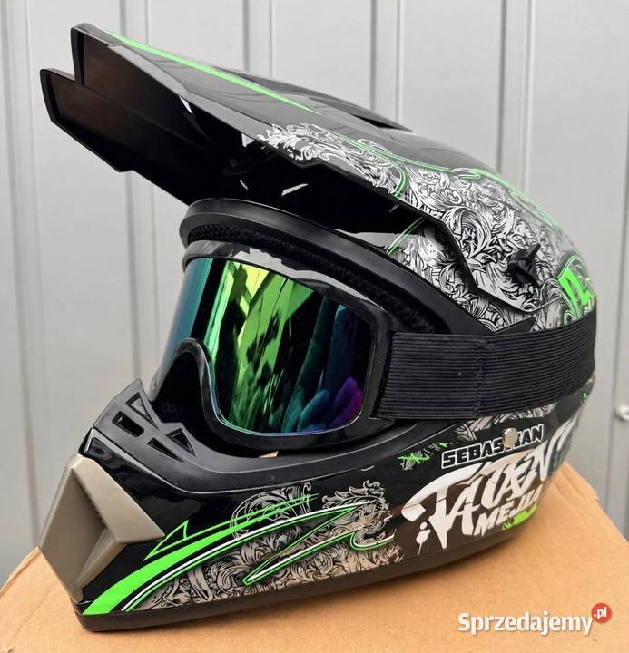 Kaski Dziecięce Fullface 813 lat Nowe Sport Barcin