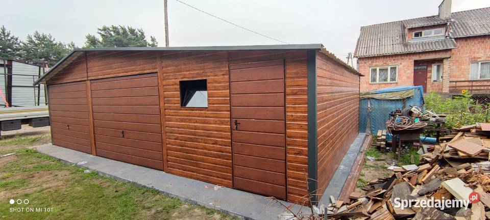 GARAŻ BLASZANY Złoty Dąb Wiaty Garaże Wiata 6x6 30m2 Olkusz