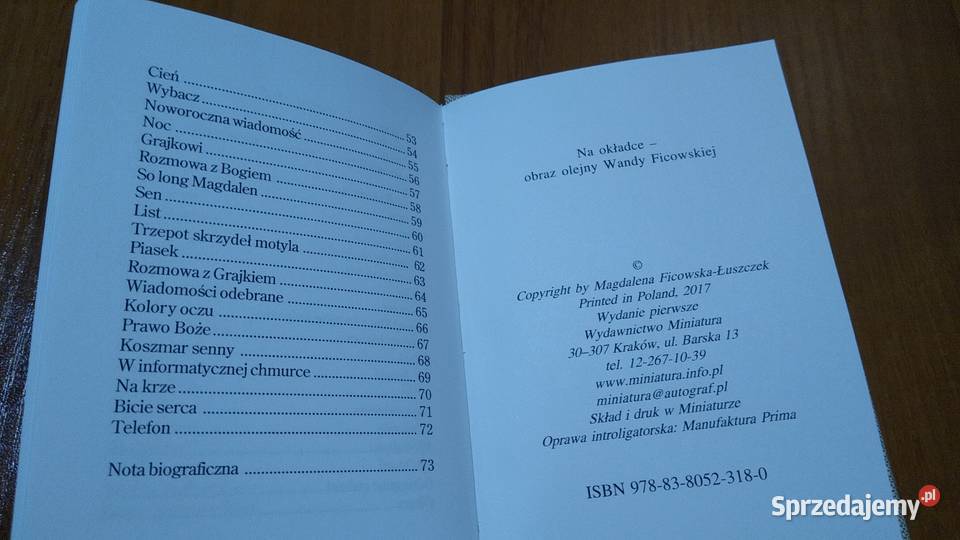 Feniks z popiołów Magdalena FicowskaŁuszczek sprzedam