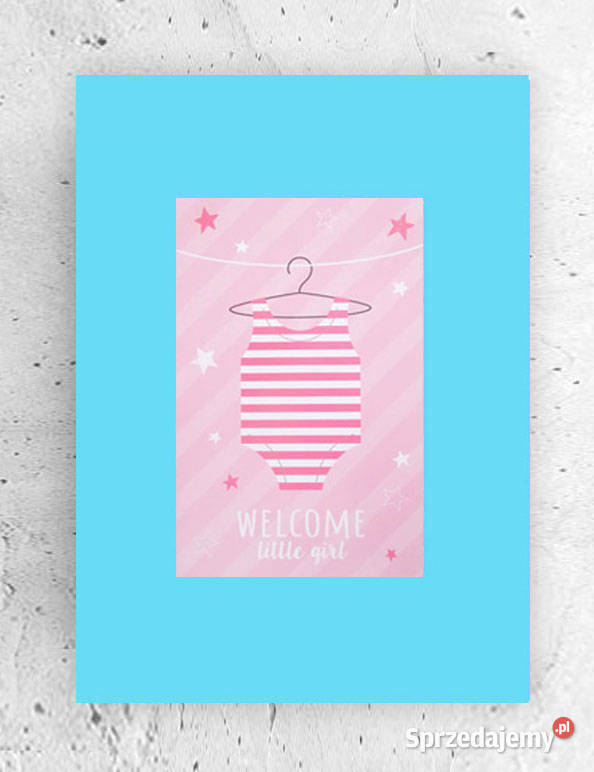 pastelowy plakat A4 mały obrazek do pokoju