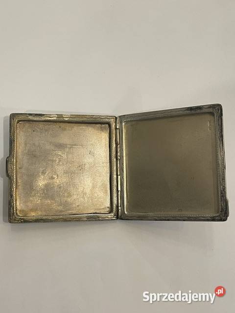 Srebrna Pudernica Rodowa z Herbem Sanguszków Kraków