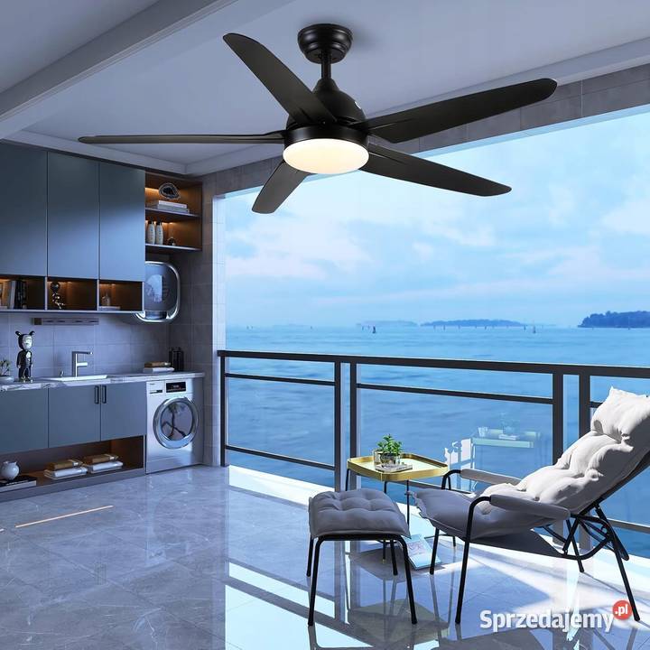 WENTYLATOR SUFITOWY OŚWIETLENIE LED LAMPA Z Myszyniec