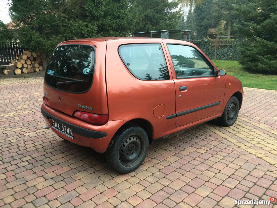 Fiat Seicento 900 Bezwypadkowy 1Właściciel lakier metallic Gostyń