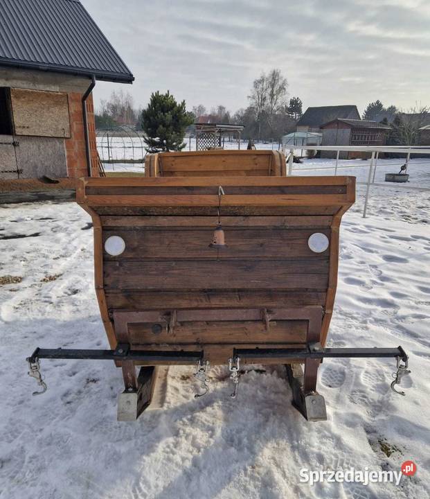 Piękne Sanie Konne Gotowe na Kulig Nowe Drewno Zakopane