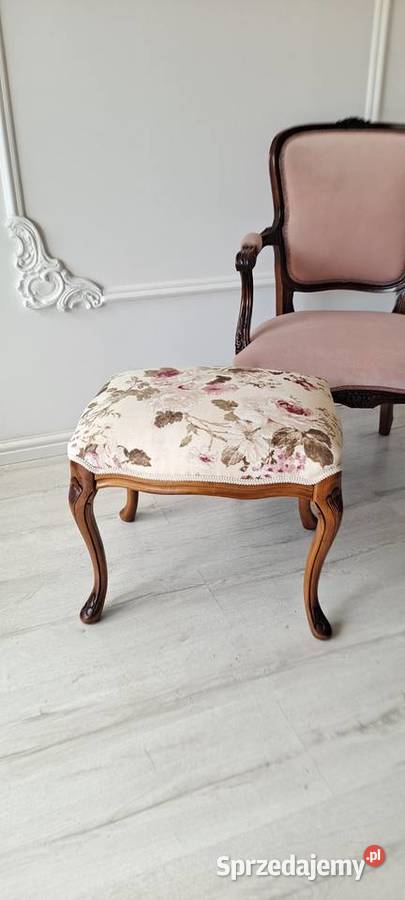 Stylowa pufa podnóżek stołek taboret angielska Meble zachodniopomorskie Szczecin
