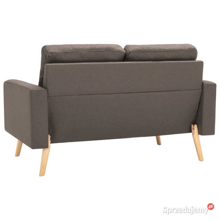 2osobowa sofa kolor taupe tapicerowana tkaniną Sofy i kanapy Warszawa