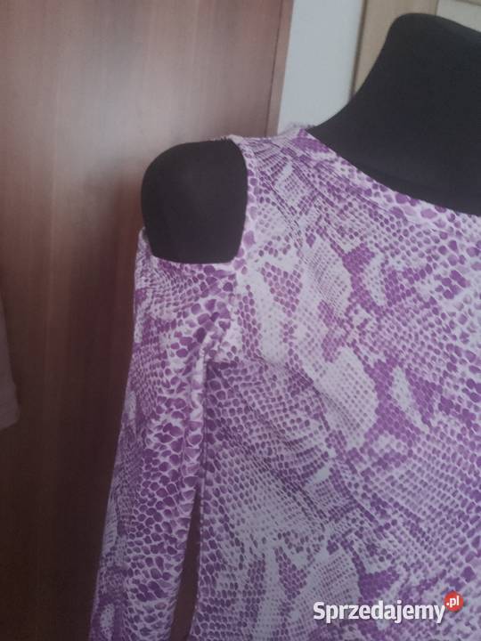 Bluzka damska wycięcia na ramionach Chrzanów