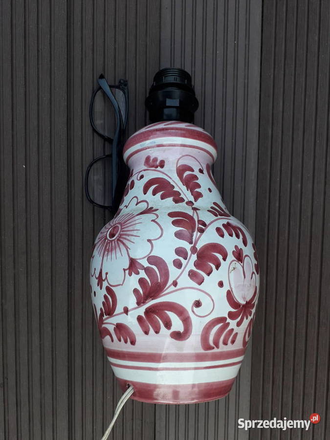 Lampa ceramiczna ręcznie malowana Warszawa