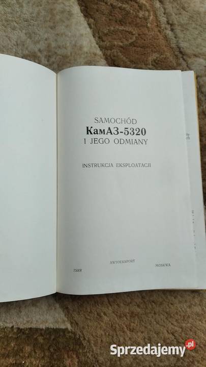 Instrukcja obsługi KAMAZ 5320 wydanie Lublin