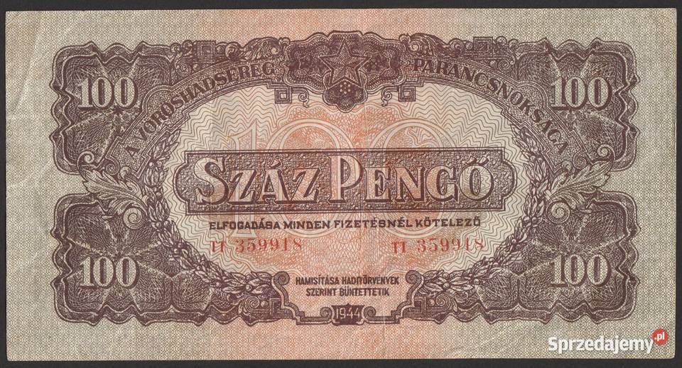 WĘGRY 100 PENGO 1944 sprzedam