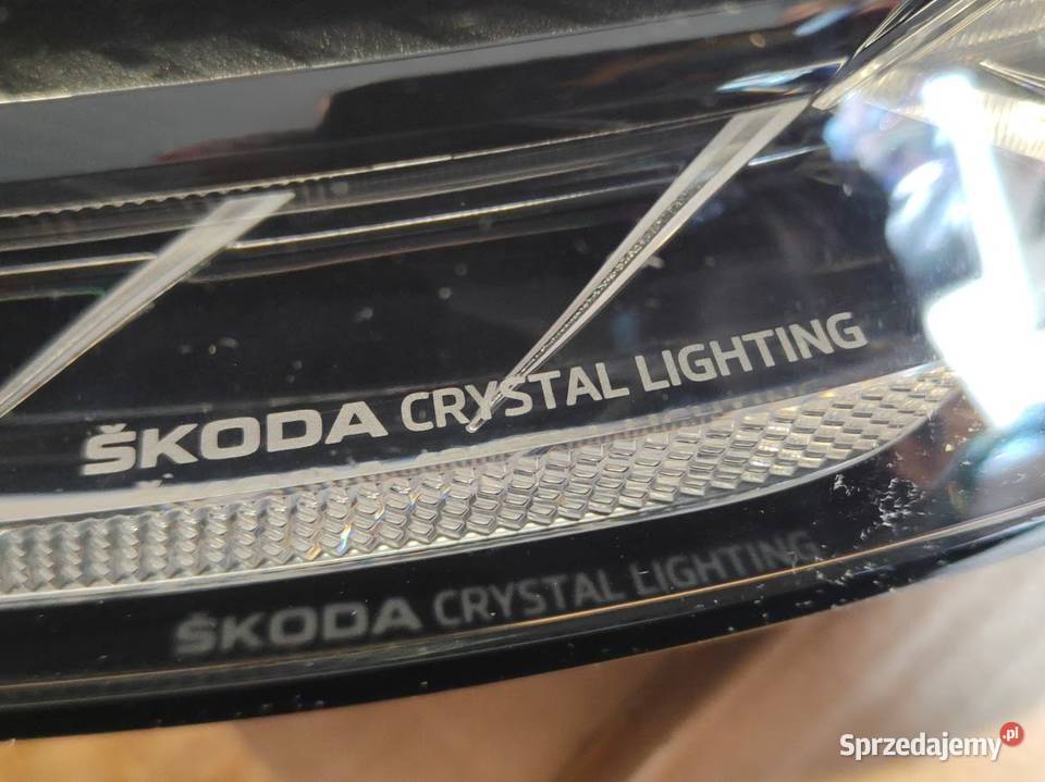 Lampa Lewy Przód Przednia Lewa Full LED Skoda Lampy przednie Pleszew