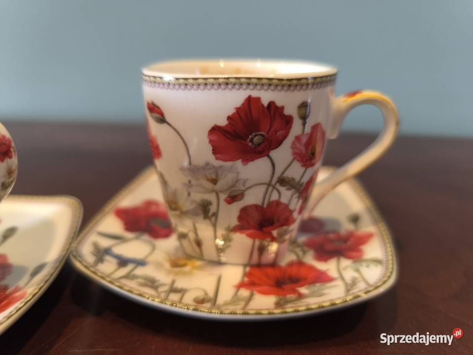 Piękny zestaw porcelany do kawy espresso Łódź