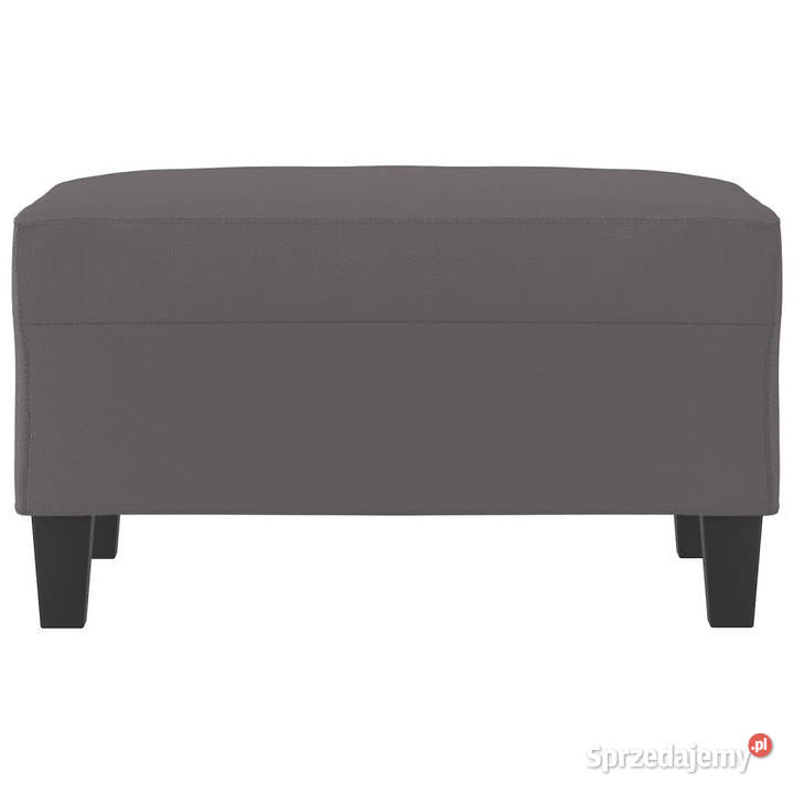 Podnóżek szary 70x55x41 sztuczna skóra WM349358 Warszawa