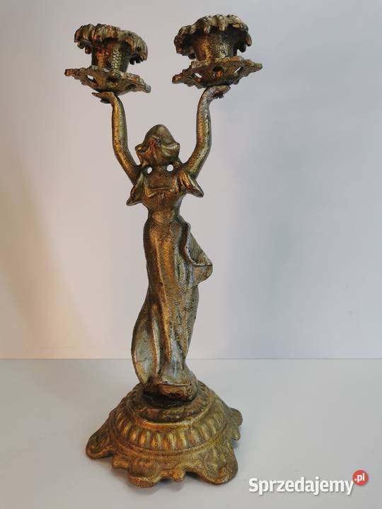 stary świecznik metalowy Lublin sprzedam