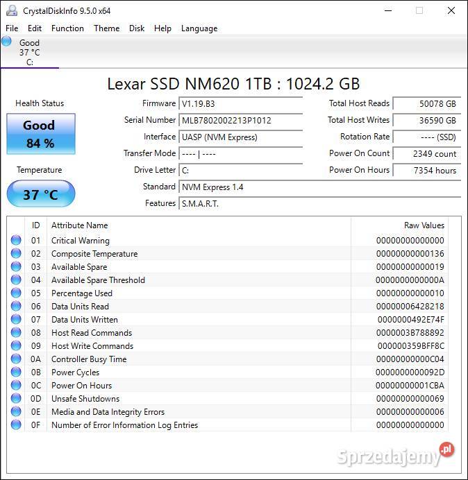 Lexar NM620 m2 ssd nvme 1tb Kraków