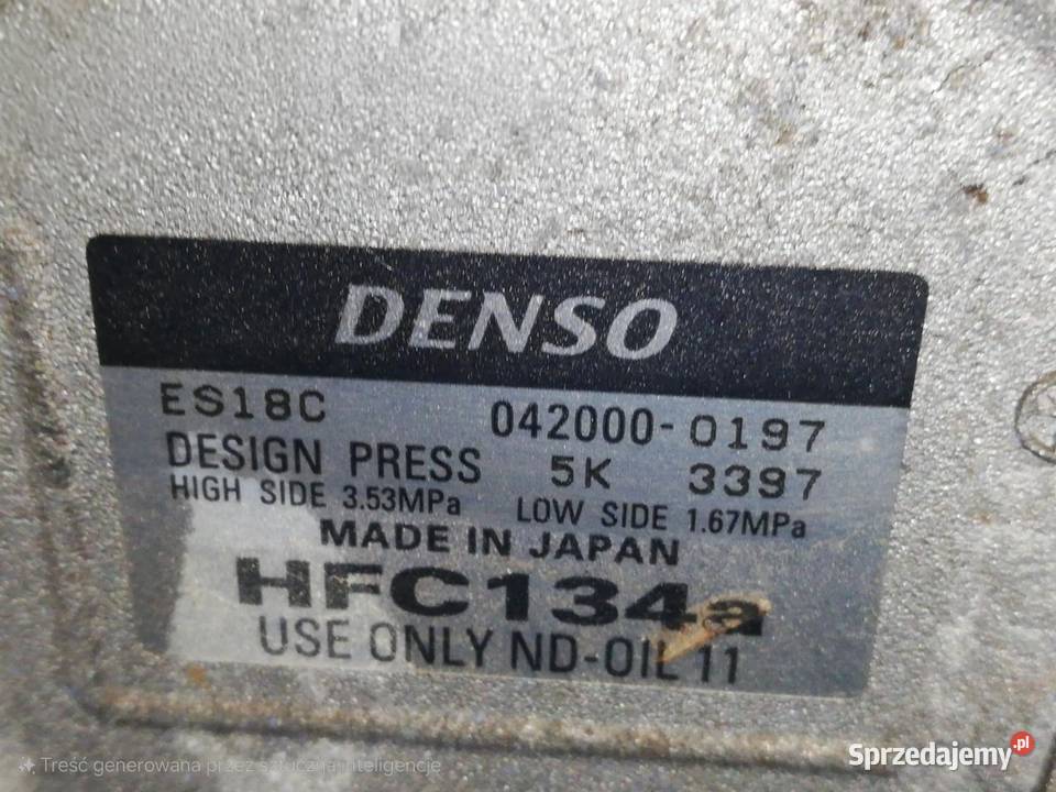 Kompresor klimatyzacji Toyota Prius 20 15 Kompresory klimatyzacji podlaskie Sokółka