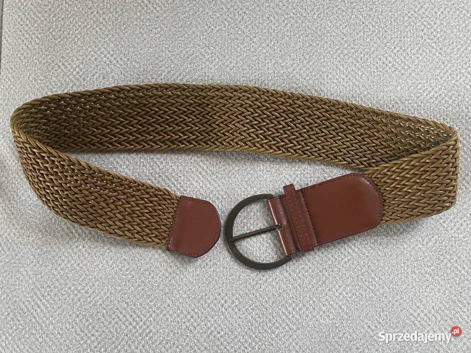 Pasek pleciony z dużą klamrą Warszawa