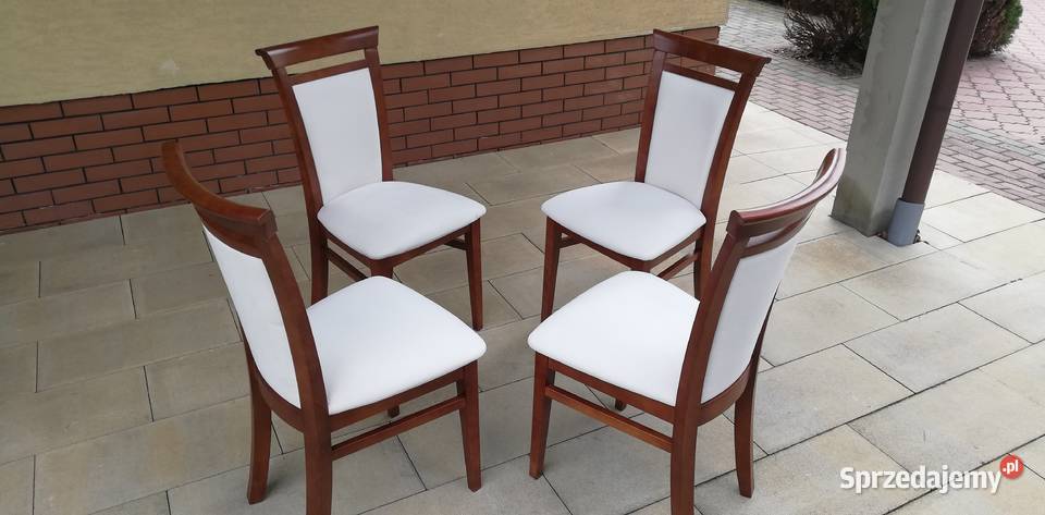 Krzesła 4 stylowe drewniane tapicerowane do mazowieckie Garwolin
