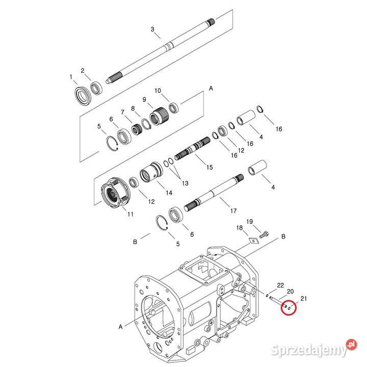 Oring 750 x 150 LS MT335 LS MT340 LS MT350 LS Tajęcina