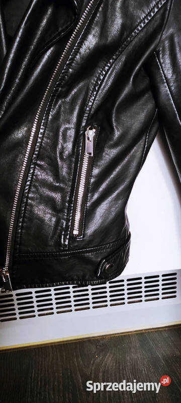 czarna kurtka skórzana ramoneska Rozmiar 36(S) mazowieckie