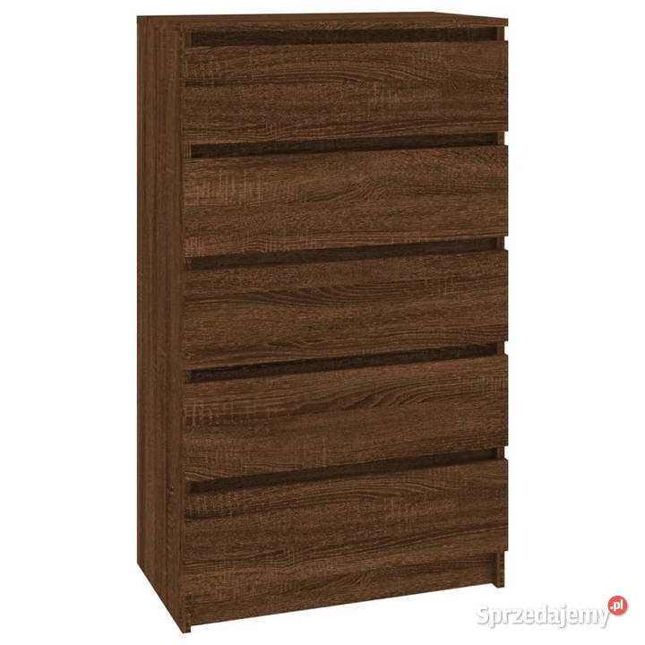 Komoda brązowy dąb 60x36x103 materiał Warszawa sprzedam