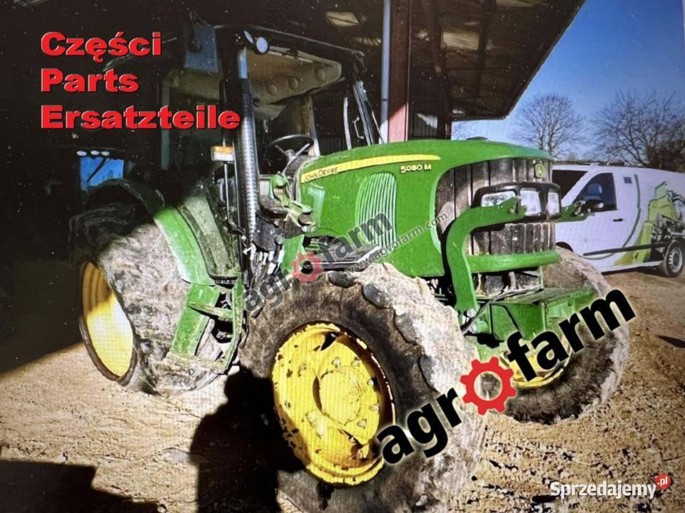 John Deere 5080M części skrzynia biegów silnik Byków