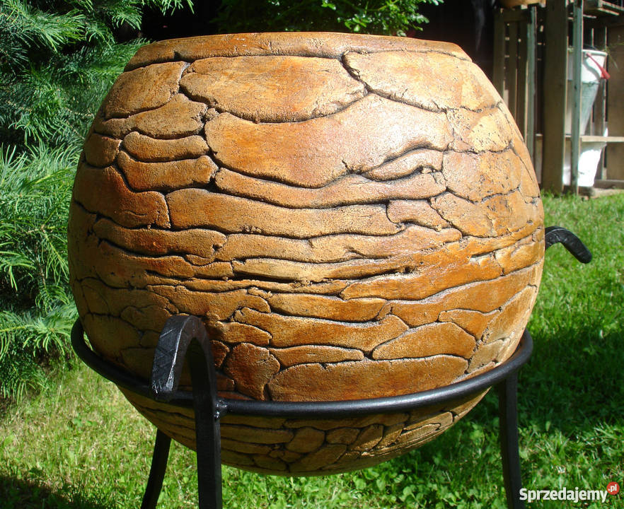 Ceramiczna donica mrozoodporna stojaku śr 70 Jelenia Góra