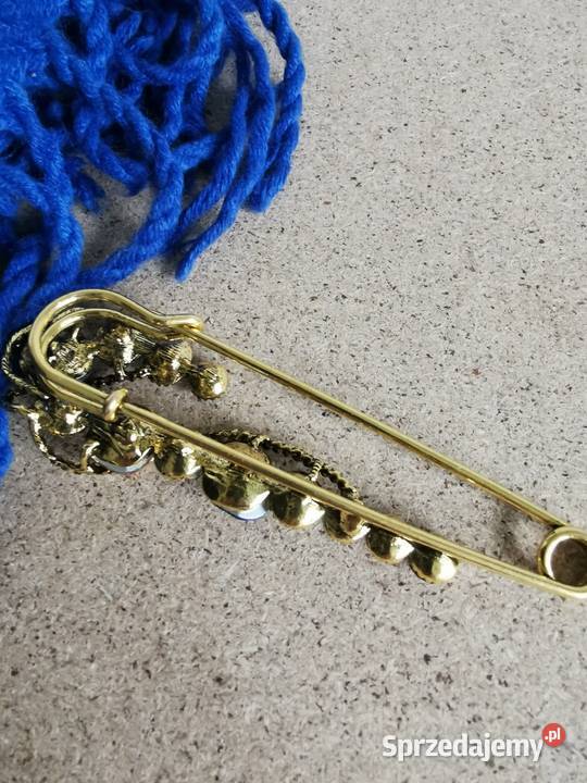 Broszka damska duża kolorowa agrafka