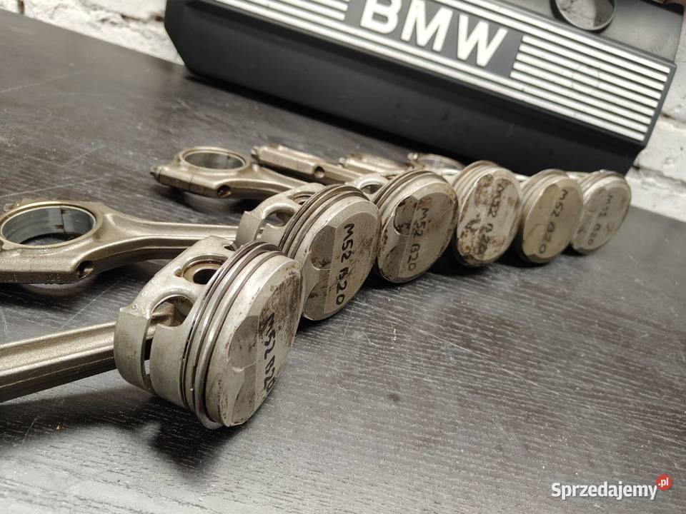 Bmw e36 e39 tłoki korby m52b20 komplet Silniki kompletne Aleksandrów Łódzki