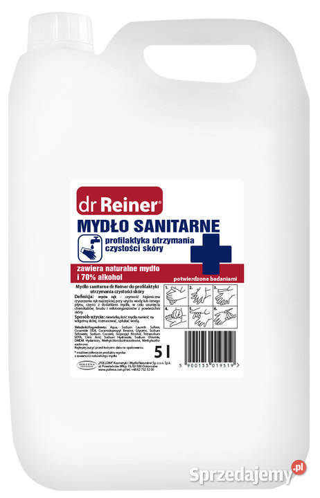 Mydło sanitarne 500ml DR REINER 70 alkoholu