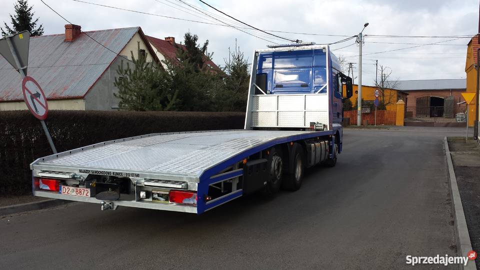 Transport przewóz maszyn ciągników konstrukcji Legnica
